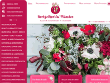 Tablet Screenshot of hochzeitsportal-muenchen.de